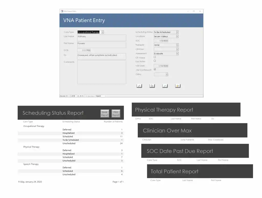 VNA scheduling engine